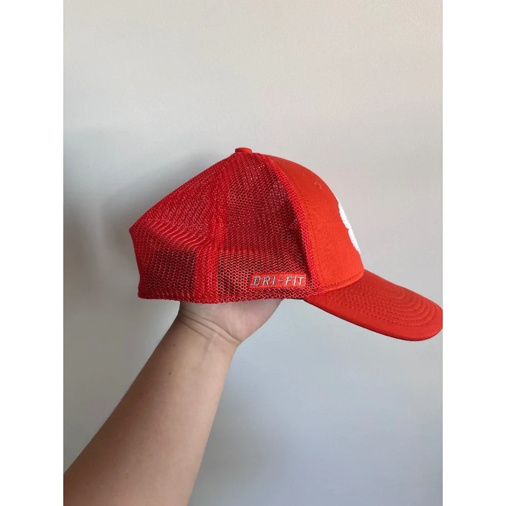 Nike Clemson Tigers Hat Dri-FIT Legacy91‎ Cap Kids Orange White Paw